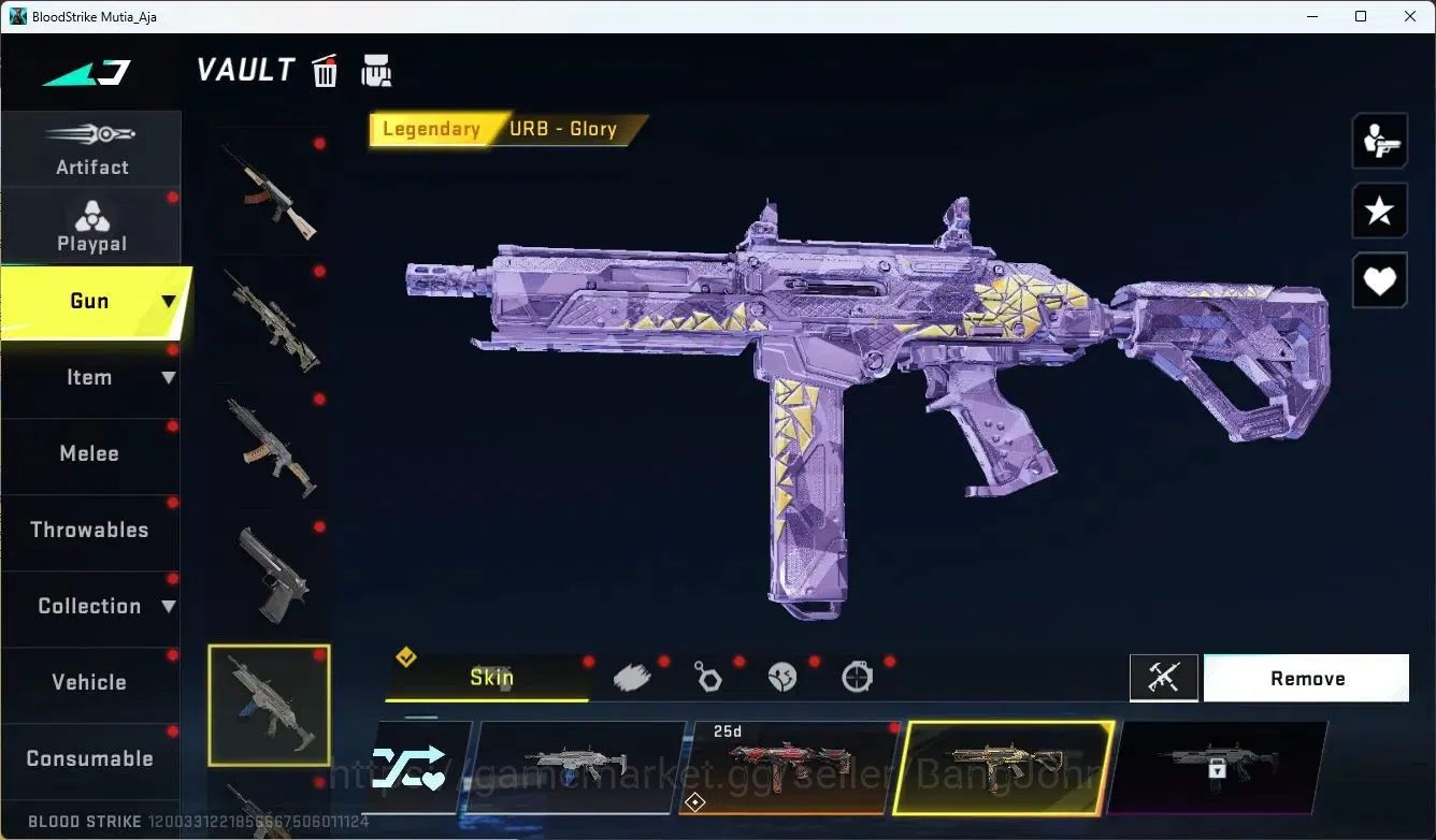 Blood Strike Accounts ASIA | 1 ETERNAL: Desert Eagle |5 Collab Gun [4 7D image 7