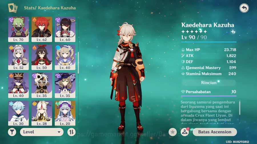 Genshin Impact Accounts Mid-Game | ASIA | AR 57 | 7 Limit | Arlecchino, Ye image 3