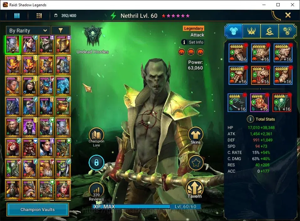 Raid: Shadow Legends Accounts Lv100 13,2M Power|1 Mythic(Lady Mikage)|119 Legend image 7