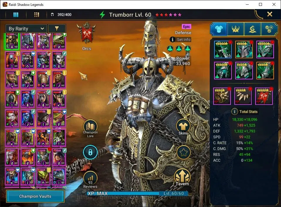 Raid: Shadow Legends Accounts Lv100 13,2M Power|1 Mythic(Lady Mikage)|119 Legend image 9
