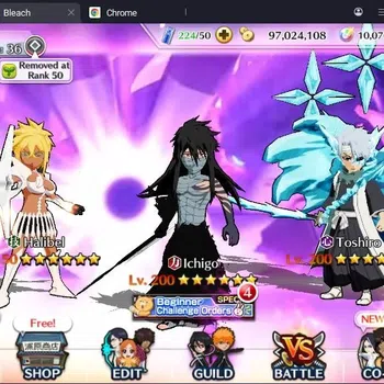 Bleach: Brave Souls Accounts Starter Global |108K BP+10K Orb|Fresh Story|IchigoDT,Toshiro TYBW24,Ichigo 9th,Halibel The