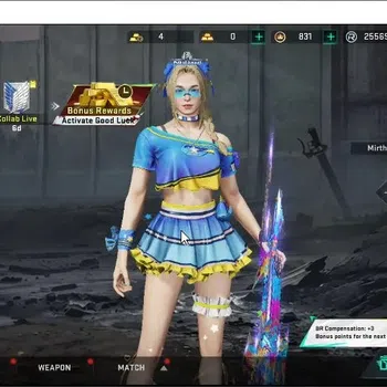 Blood Strike Accounts Collab Skin ASIA|ETERNAL MP7 Tidesong|Collab AOT Female Titan,M4A1 Battle of Faith|Ultra Iron
