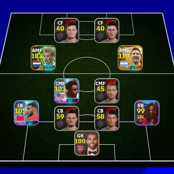 eFootball Accounts Legends & Iconic Players Mobile |PW 2564|BIGT Messi,Epic Bergkamp,Shwt Mckinnie IbrahimMaza,etc|Coach