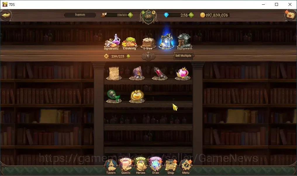 The Seven Deadly Sins: Grand Cross Accounts Endgame Global|102 LS+258 Dm|4M CC|2 LR+8 UR+Collab 19