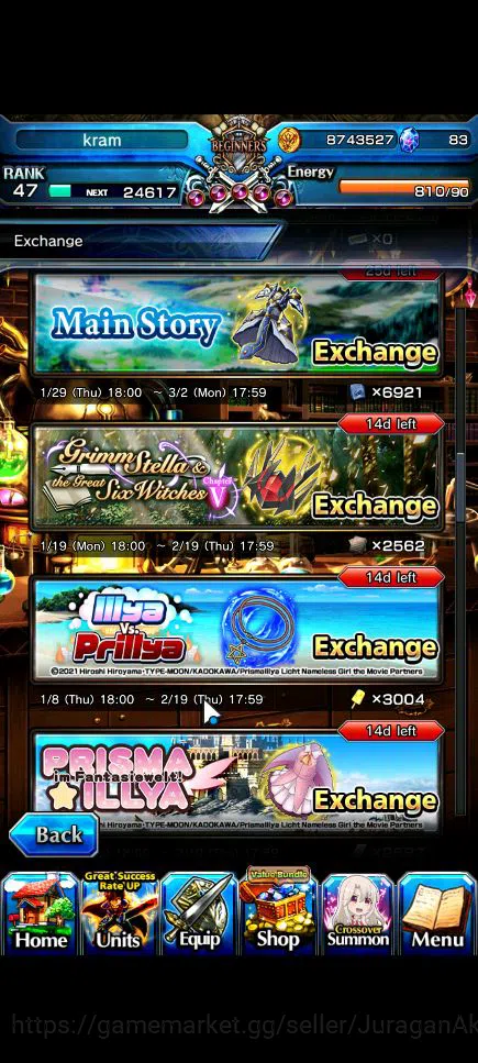 Grand Summoners Accounts Starter Global|Rank 47|5 Ascend|Summer Miyu,Summer Luvia&Rin,Chloe,Illya,Saber Alter|Lpot 106|Check 13