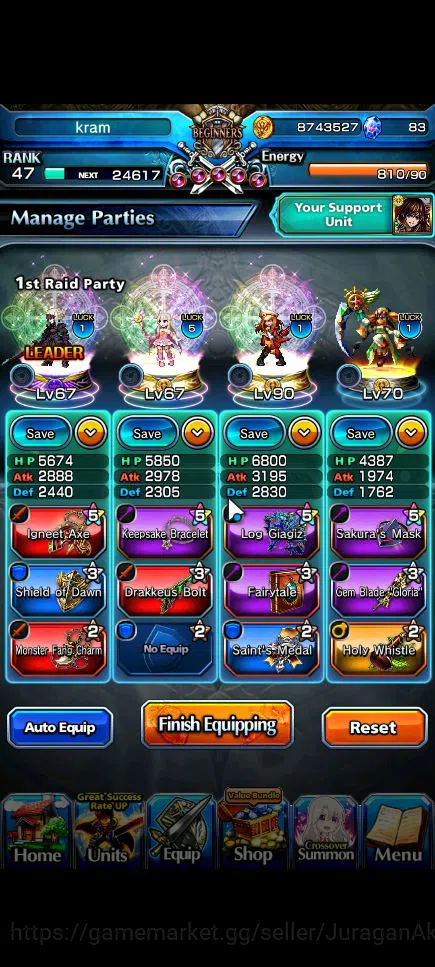Grand Summoners Accounts Starter Global|Rank 47|5 Ascend|Summer Miyu,Summer Luvia&Rin,Chloe,Illya,Saber Alter|Lpot 106|Check 3