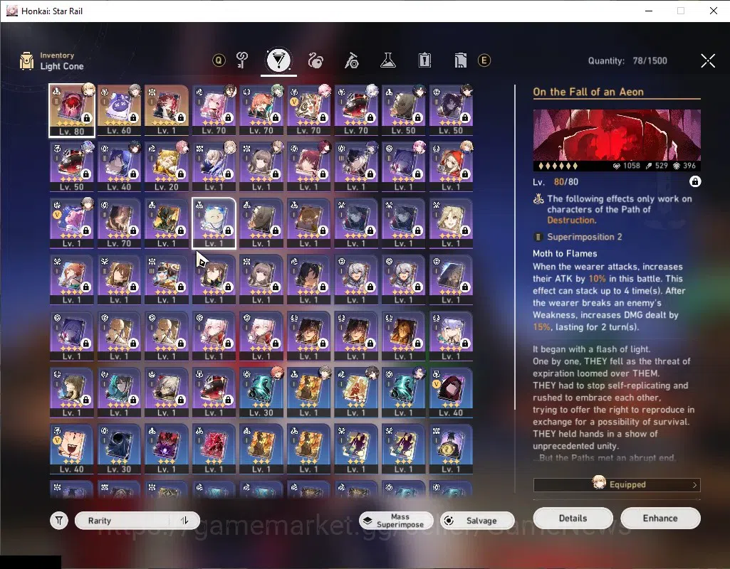 Honkai Star Rail Accounts Others Asia|TL 62|11 Limited|Mortenax Blade,Evanescia,SW 999,Saber,Yao Guang,Kafka,Robin,Blade,Fu 6