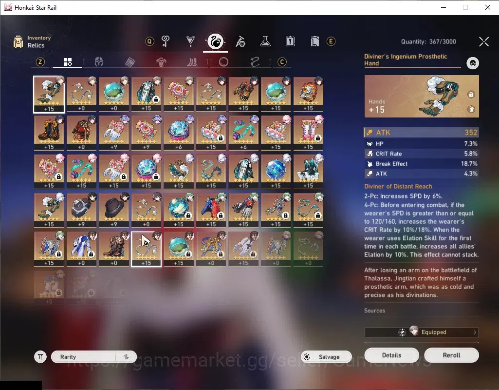 Honkai Star Rail Accounts Others Asia|TL 62|11 Limited|Mortenax Blade,Evanescia,SW 999,Saber,Yao Guang,Kafka,Robin,Blade,Fu 8
