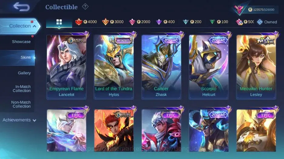Mobile Legends: Bang Bang Accounts Global|Skin 452|Exalted|Legend Franco,PRIME Grange image 15