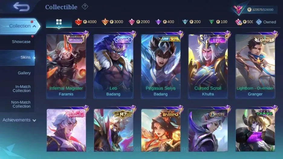 Mobile Legends: Bang Bang Accounts Global|Skin 452|Exalted|Legend Franco,PRIME Grange image 19