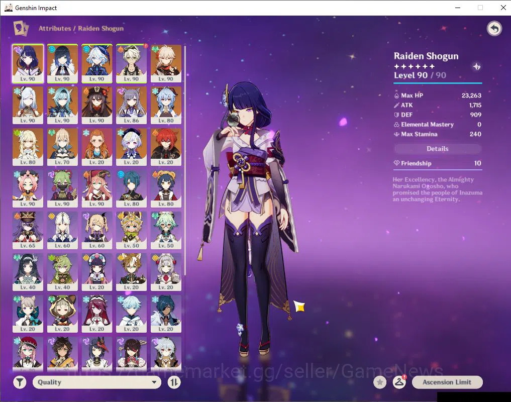 Genshin Impact Accounts Mid Game ASIA|AR 58|Free HSR 4