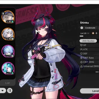 Neverness to Everness Accounts GLOBAL EU|HL 16|TL 3|5 SSR 1 Limited|Shinku+Outfit,Hathor+Sign,Sakiri,Jiuyuan,Baicang|Female