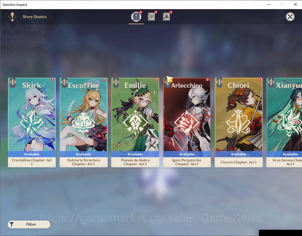 Genshin Impact Accounts EU|AR 55|2Limited +4(*5Weapon)|[Nicole|,Durin]+Sig image 13