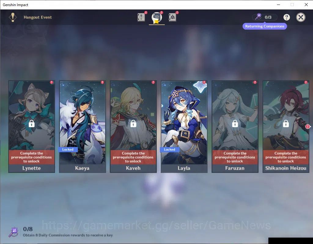 Genshin Impact Accounts EU|AR 55|2Limited +4(*5Weapon)|[Nicole|,Durin]+Sig image 14