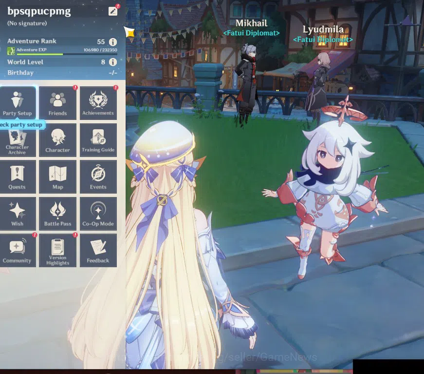 Genshin Impact Accounts EU|AR 55|2Limited +4(*5Weapon)|[Nicole|,Durin]+Sig image 2