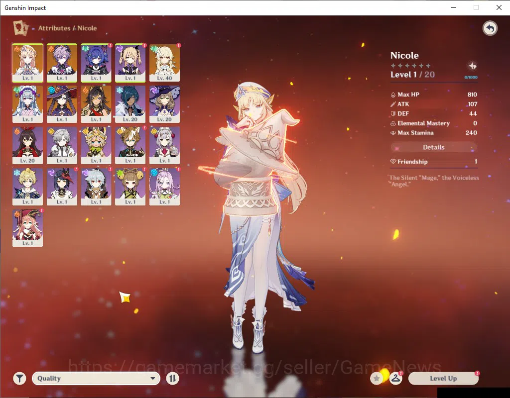 Genshin Impact Accounts EU|AR 55|2Limited +4(*5Weapon)|[Nicole|,Durin]+Sig image 3