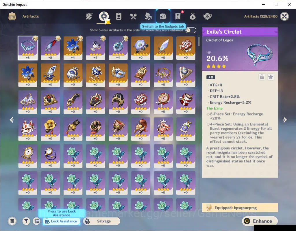 Genshin Impact Accounts EU|AR 55|2Limited +4(*5Weapon)|[Nicole|,Durin]+Sig image 7