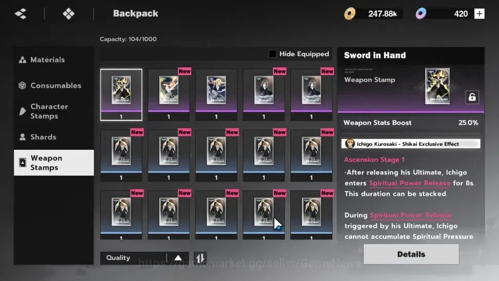BLEACH: Soul Resonance Accounts Crunchyroll NA |Fresh Starter LV 3|2 SSR Byakuya K image 10