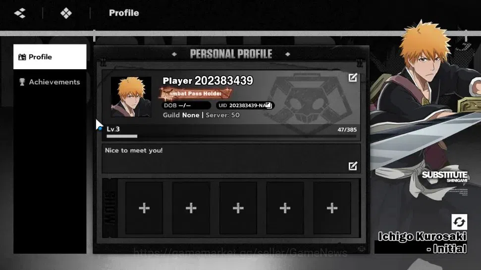 BLEACH: Soul Resonance Accounts Crunchyroll NA |Fresh Starter LV 3|2 SSR Byakuya K image 4