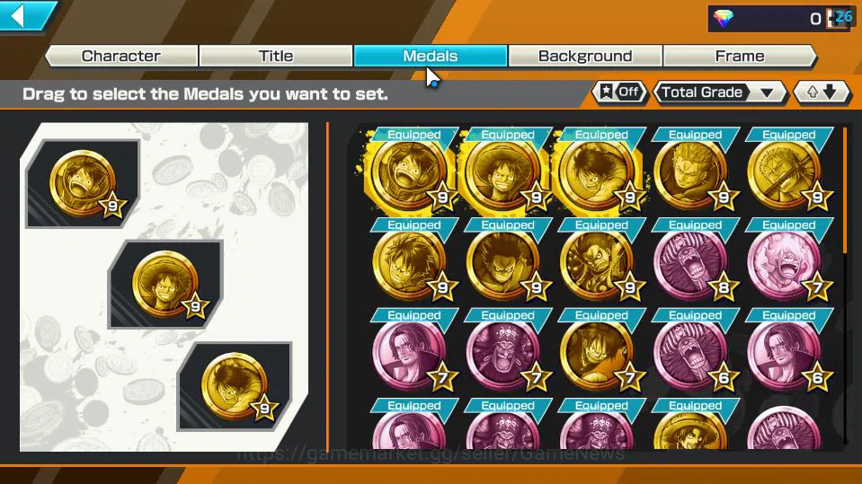 One Piece Bounty Rush Accounts Mid-Tier Global|4 EX|5 Elder St.Saturn,G5 Monkey D.Luffy,GP Gol D.Roger,LH Monkey D.Garp|Rank 2