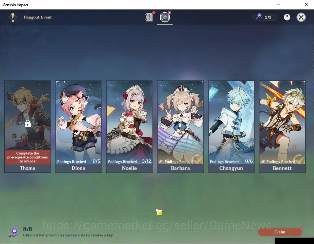 Genshin Impact Accounts EUROPA |AR 44 |1 Limited + 2 (*5 Standard) |Durin  image 15