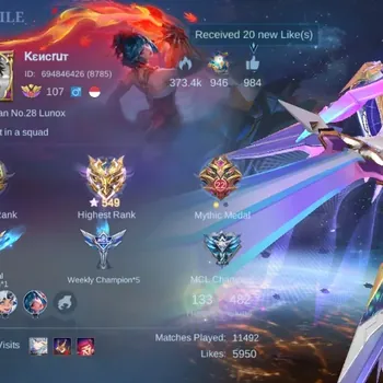 Mobile Legends: Bang Bang Accounts Collector Global|482S|Mega|LEGEND Granger Freya,NEXUS Nolan,KOF Gusion,TF Granger