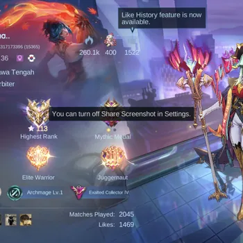 Mobile Legends: Bang Bang Accounts Rare Skin Skin 302:2 Aspirant(Vexana,Chang'e) Killua, Neobeast Pharsa, 2 Sanrio