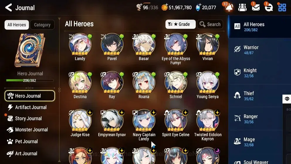 Epic Seven Accounts Starter Global UnVerif|NewEra|20 ML(Rih&Luc,Eilynav,RoLight,Etc)+Ab Fumyr[SPD 299],Rinak,etc|PoH ON|20K 11