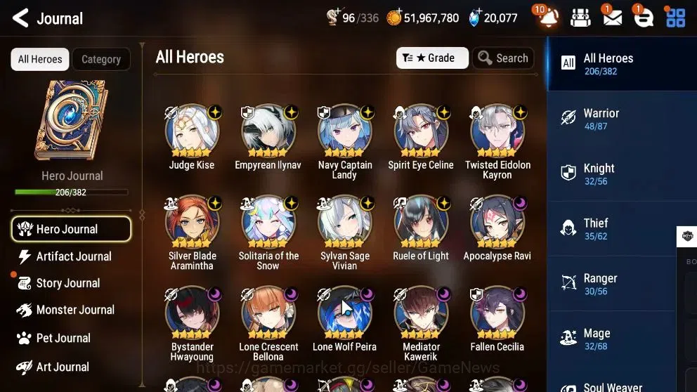 Epic Seven Accounts Starter Global UnVerif|NewEra|20 ML(Rih&Luc,Eilynav,RoLight,Etc)+Ab Fumyr[SPD 299],Rinak,etc|PoH ON|20K 4