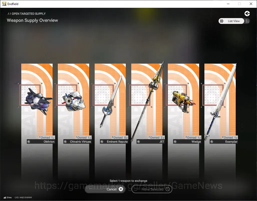 Arknights: Endfield Accounts ASIA|Lv 59|8 SSR (3 Limit)+1 SSR Selector + 15(*6 Wp)+2 Wp Supply|[Zhuang Fangyi 15