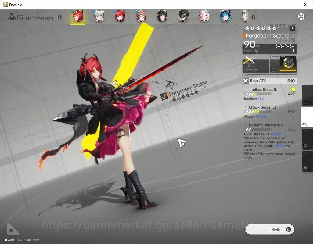 Arknights: Endfield Accounts ASIA|Lv 59|8 SSR (3 Limit)+1 SSR Selector + 15(*6 Wp)+2 Wp Supply|[Zhuang Fangyi 3
