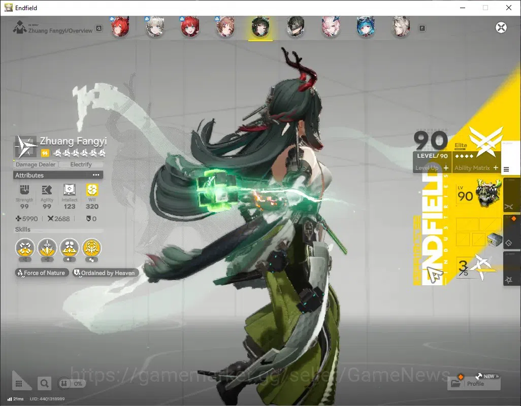 Arknights: Endfield Accounts ASIA|Lv 59|8 SSR (3 Limit)+1 SSR Selector + 15(*6 Wp)+2 Wp Supply|[Zhuang Fangyi 4