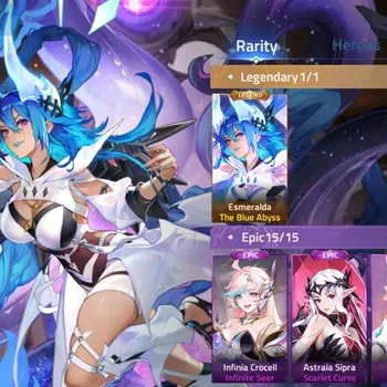 Mobile Legends: Adventure Accounts Global 706xx|Legendary Esmeralda[The Blue Abyss]|Lv.283|1384M Power|Camp