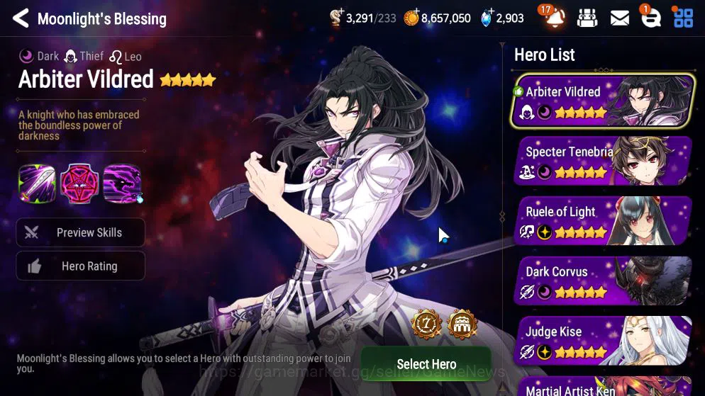 Epic Seven Accounts Mid-Tier GLOBAL Unverif|New Era|3 ML(DK Sharun,SE Celine,S Taeyou)+TA Coli,Ruiza,Etc|PoH+Bless ON|2,9K 14