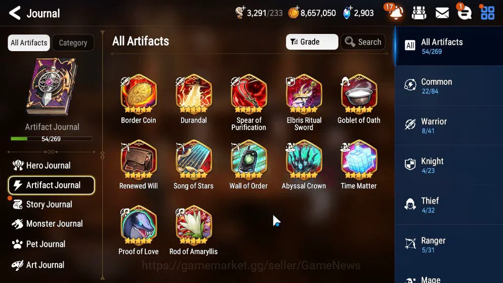 Epic Seven Accounts Mid-Tier GLOBAL Unverif|New Era|3 ML(DK Sharun,SE Celine,S Taeyou)+TA Coli,Ruiza,Etc|PoH+Bless ON|2,9K 7