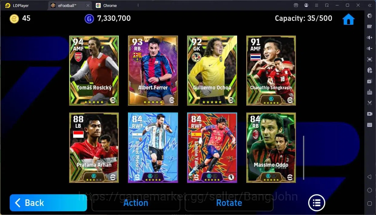 eFootball Accounts Legends & Iconic Players Mobile|PW 3167|Legend Ferrer|Bigtime Yamal,Forlan|Epic Kaka,JiSung,Oddo Etc|SHW 7