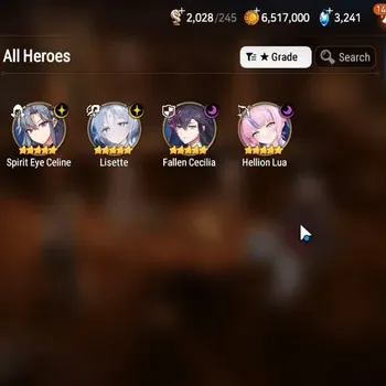 Epic Seven Accounts Starter Global Unverif|Fresh Starter|4ML(Lisette,F.Cecilia,H.Lua,S.E.Celine)|Theater Locked|PoH+Bless