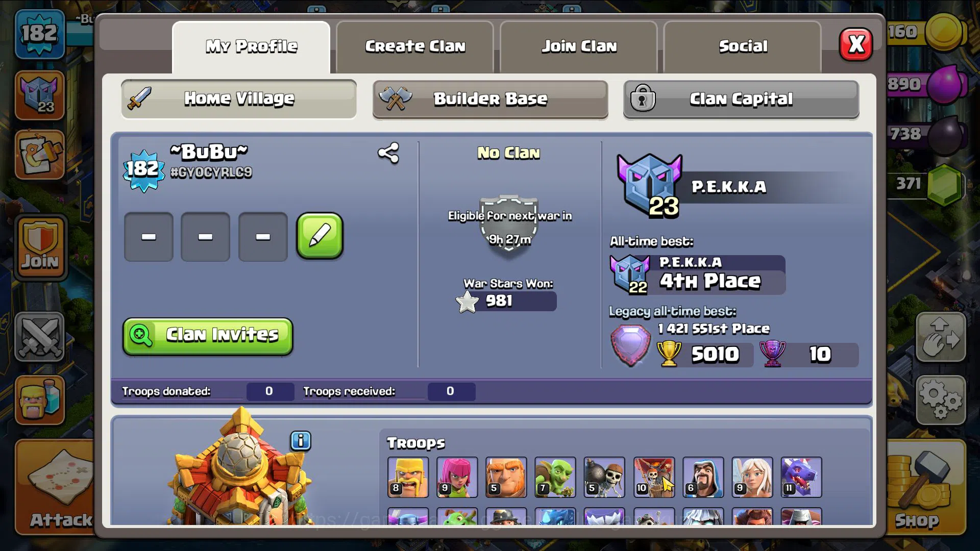 Clash of Clans Accounts High-End TH 16 MAX- BH 10|LV 182|HH 10|LIMITED SKIN Justice Scenery|BK67,AQ75,GW51,MP46,RC38|CN 7