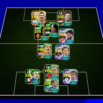 eFootball Accounts Legends & Iconic Players Android|PW 3256|Lionel Messi BigT,Neymar Jr ShowT,Iker Casillas Epic,Andy Cole