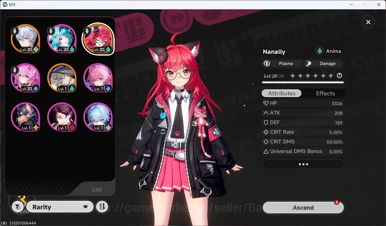 Neverness to Everness Accounts SEA | Hunter Lv 15 | 2 S [Nanally+1A, Jiuyuan] 6 C image 2