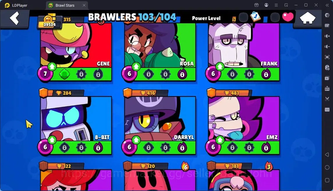Brawl Stars Accounts Global | 39535 Thropy|103 Brawler|42 Max 37 Max Hypercharge|12276 Bling|Skin 7 Hyper,5 Legendary 14