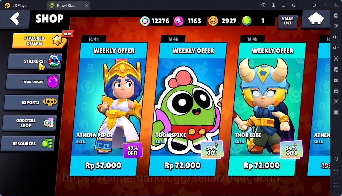 Brawl Stars Accounts Global | 39535 Thropy|103 Brawler|42 Max 37 Max Hypercharge|12276 Bling|Skin 7 Hyper,5 Legendary 4