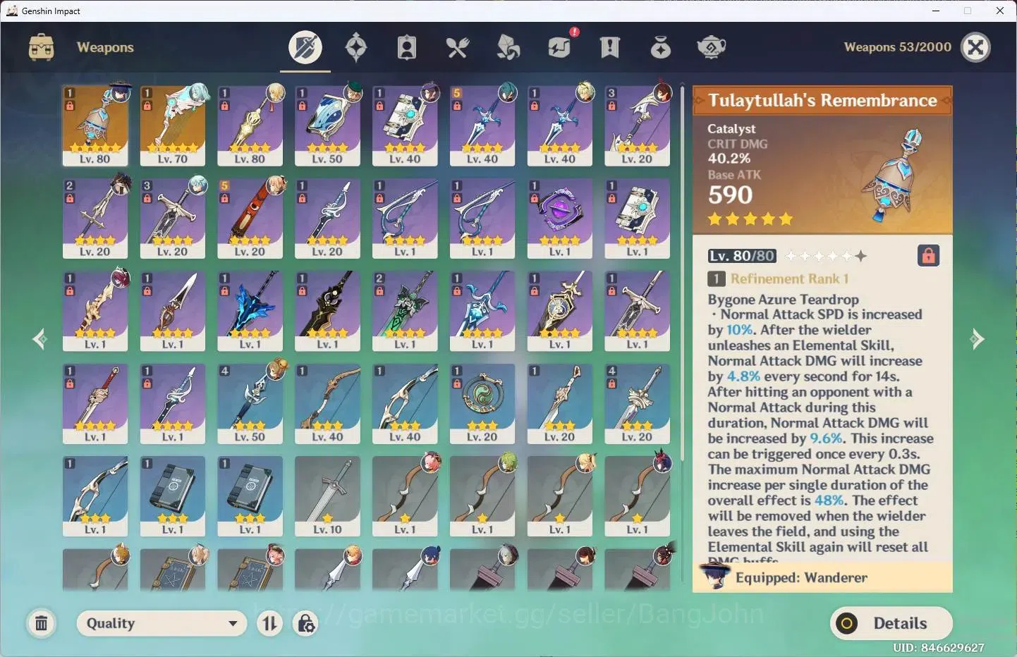 Genshin Impact Accounts Asia | AR 50 | 1 Limit | Wanderer+Sign+3 Charstd | image 4