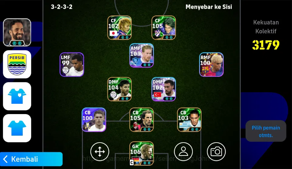 eFootball Accounts Others Mobile|PW 3179|RaulBigT,RuudVanNistelrooijBigT,DavidBeckhamBigT,NewTakashiUsamiShowT,New 1