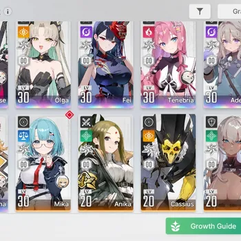 Chaos Zero Nightmare Accounts Global|Lv30|7 SSR 1 Limited [Rossweisse,Olga,Fei,Adelheid,Kayron,Magna,Tenebria]|11 SR