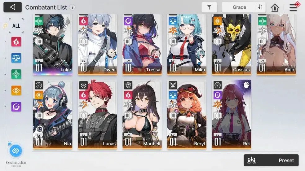 Chaos Zero Nightmare Accounts GLOBAL|Lv 53|7 SSR[Tenebria,Tiphera,Chizuru,Yuki,L image 4