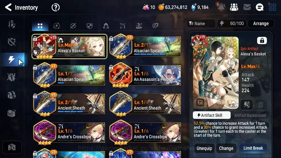 Epic Seven Accounts GLOBAL Unverif|New Era|8 ML(Salome,BM Haste,A Tywi image 11