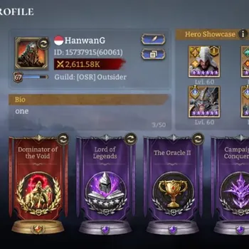 Watcher of Realms Accounts End-Game Global 60xx|Power 2,6M|4 Lord:Nastya,Elddr,Rivenhald,Solcadens|30 Legend|Assassin's
