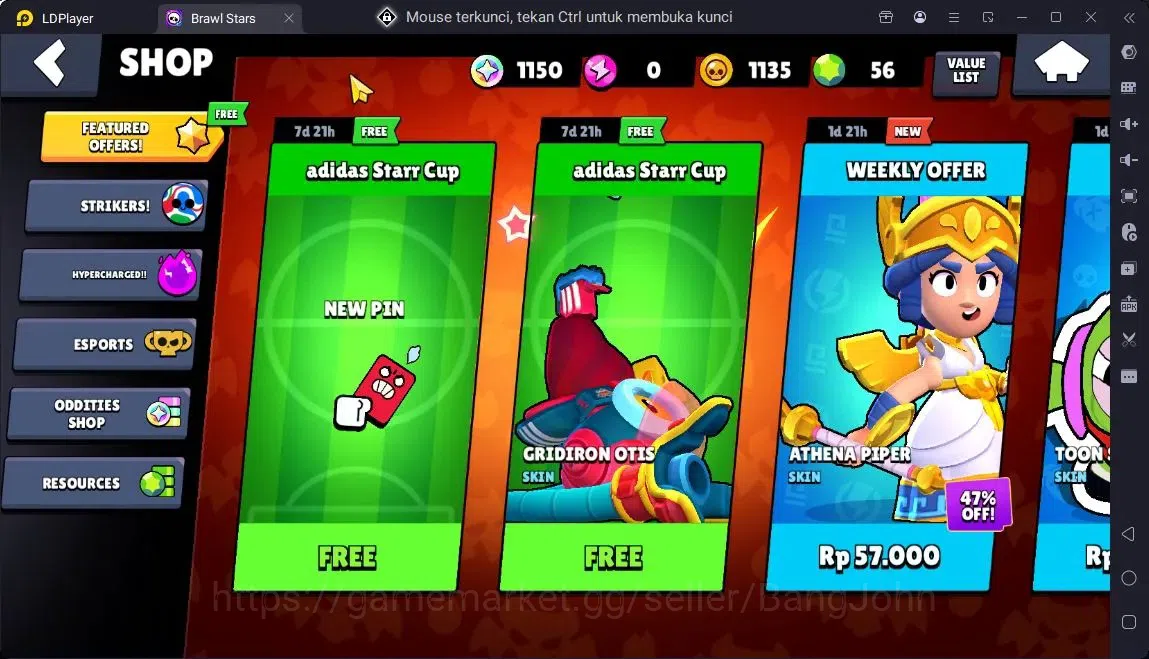 Brawl Stars Accounts Global |Trophy 379| 12 Brawler|1 Max hypercharge(Rico)|1150 Bling|56 Gems|2 Rare,1 Epic Skins 4