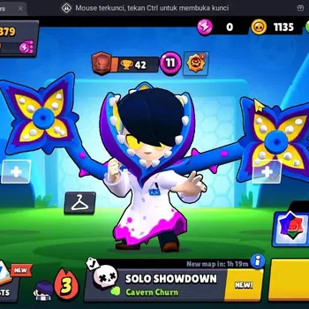 Brawl Stars Accounts Global |Trophy 379| 12 Brawler|1 Max hypercharge(Rico)|1150 Bling|56 Gems|2 Rare,1 Epic Skins